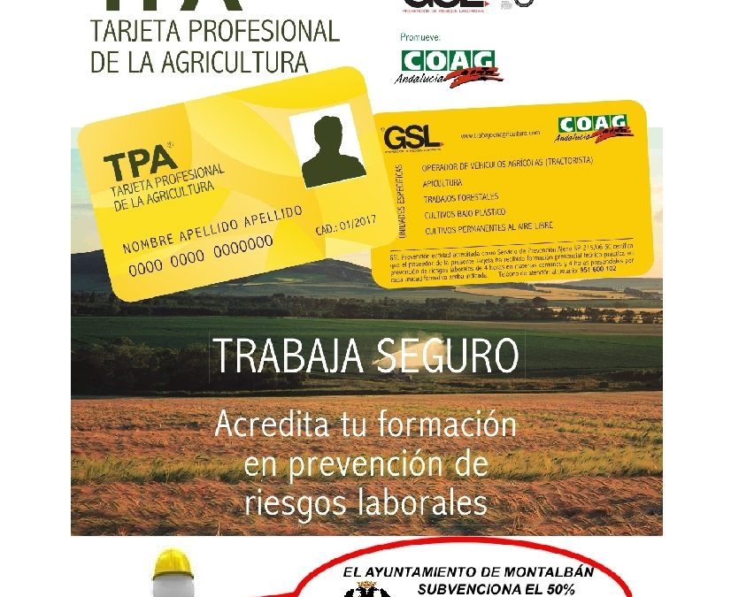 TARJETA PROFESIONAL DE LA AGRICULTURA 1