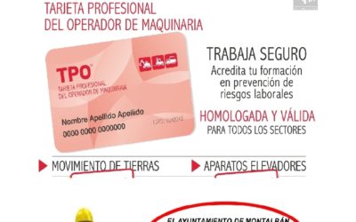 TARJETA PROFESIONAL DE OPERADOR DE MAQUINARIA