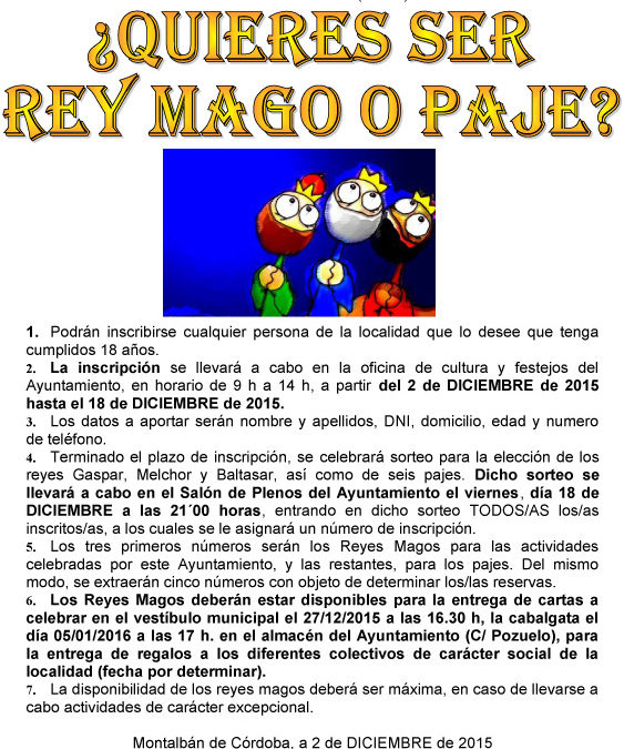Cartel Rey Mago 2015 1
